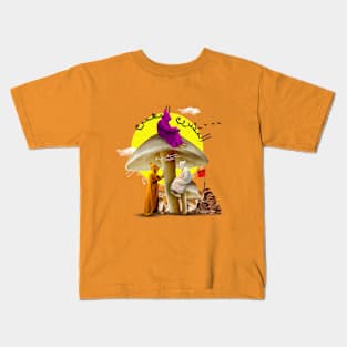 Moroccan flag man with jelaba Kids T-Shirt